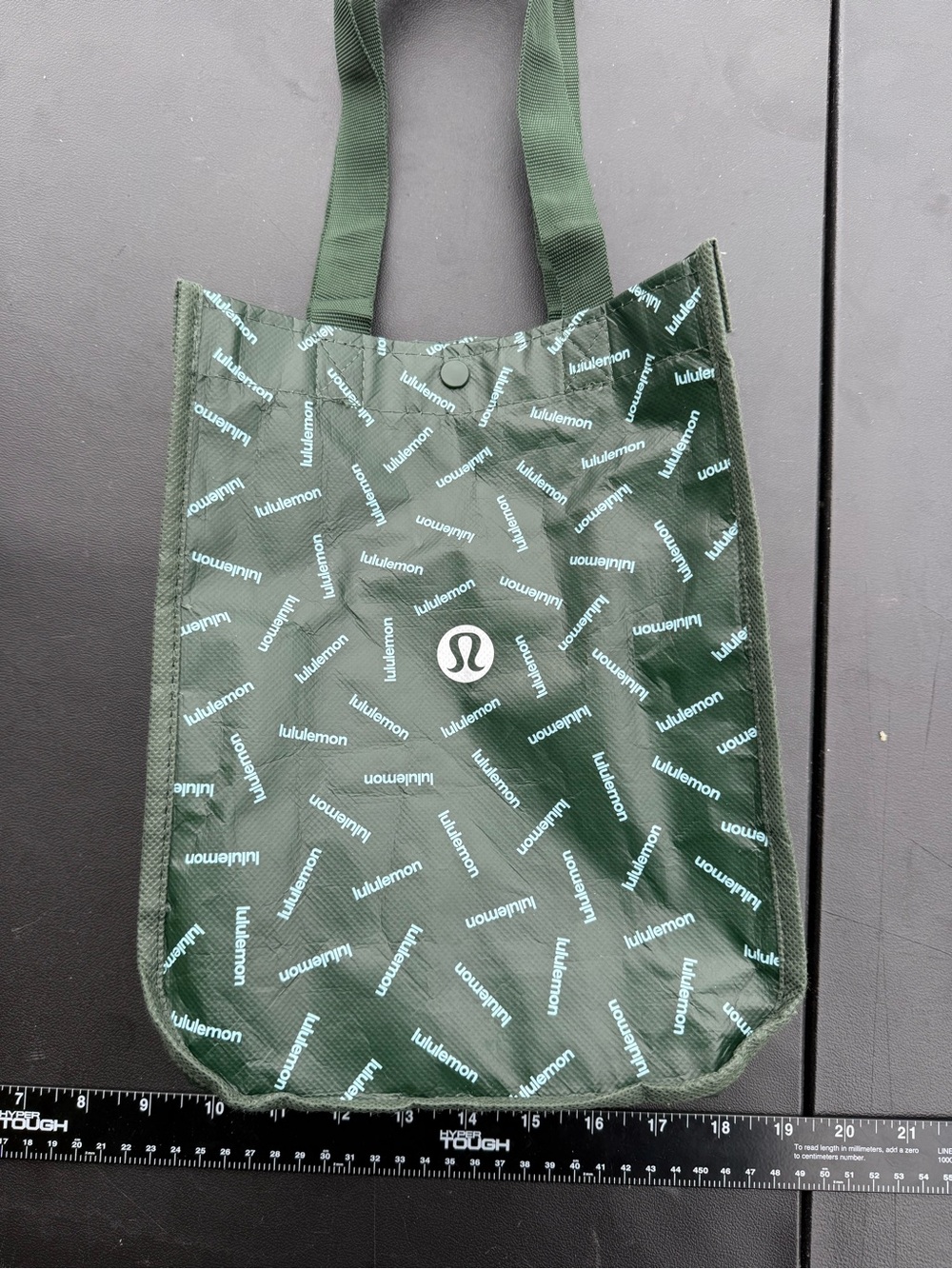 lululemon Dark Green Logo-Print Tote